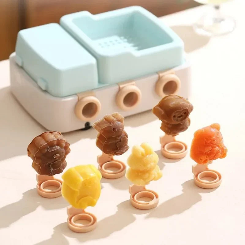 1/2/4PCS Small Boat Minivan Silicone Ice Mold DIY Children Homemade Ice Cream Mold Ice Cream Ice Lattice Making Ice Box Oasis Select