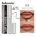 Lakerain Peel Off Lip Liner Waterproof Smudge-proof Lip Liner Long Lasting Color Non-fading Hydrate Nourish Lip Contour Makeup Oasis Select Cool Cocoa
