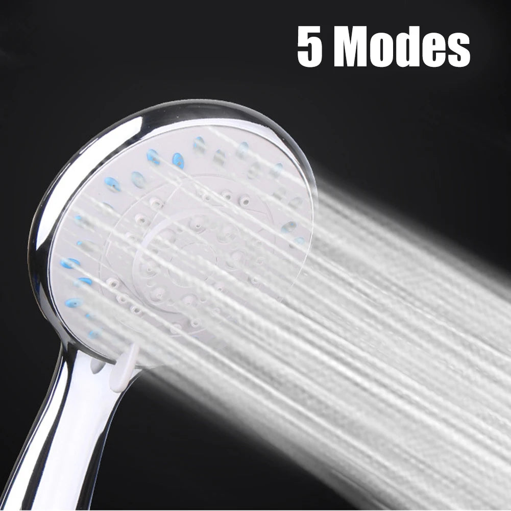 Handset Shower Head Large Mode Shower 20cm Bath Handset Heads Head High Pressure Silver Standard Shower 0°- 90°