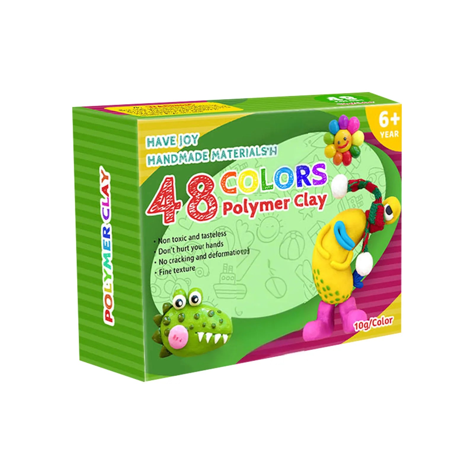 Colors Polymer Clay Blocks With Tools Kit Molding Craft Oven Bake Beginer Kids Diy Earrings Dolls Jewerly Accessories Oasis Select 48COLORS