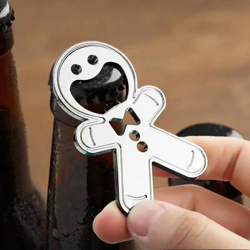 Stainless Steel Magnetic Bottle Opener Fridge Soda Glass Cap Remover Kitchen Metal Beer Bar Tool Oasis Select