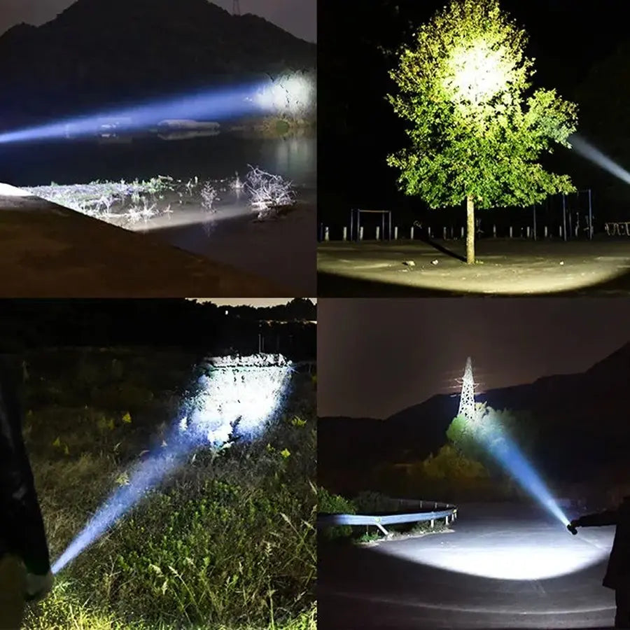 Super Bright LED Flashlight USB Rechargeable 3 Lighting Modes Portable Torch Pocket-Sized for Outdoor Camping Emergency Hiking Oasis Select