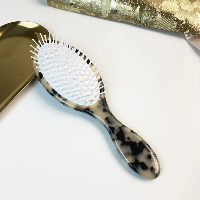 Oval Air Cushion Hair Brush – Boar Bristle Scalp Massage Comb