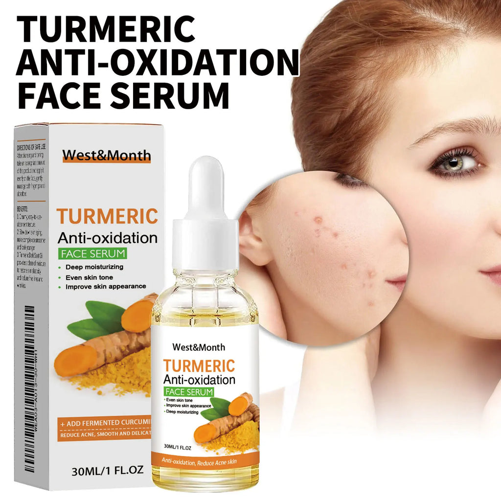 Turmeric Anti-oxidation Face Serum 30ml Hydrating Moisturizing Facial Skin Care Essence for All Skin Types Soft Delicate Skin Oasis Select