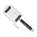 Stainless steel Hand Slicer Handheld Boiled Egg Slicer Onion Chopper Kitchen Gadgets Tomato Slicing Tool for Egg Ham Fruit Oasis Select 03 Random color