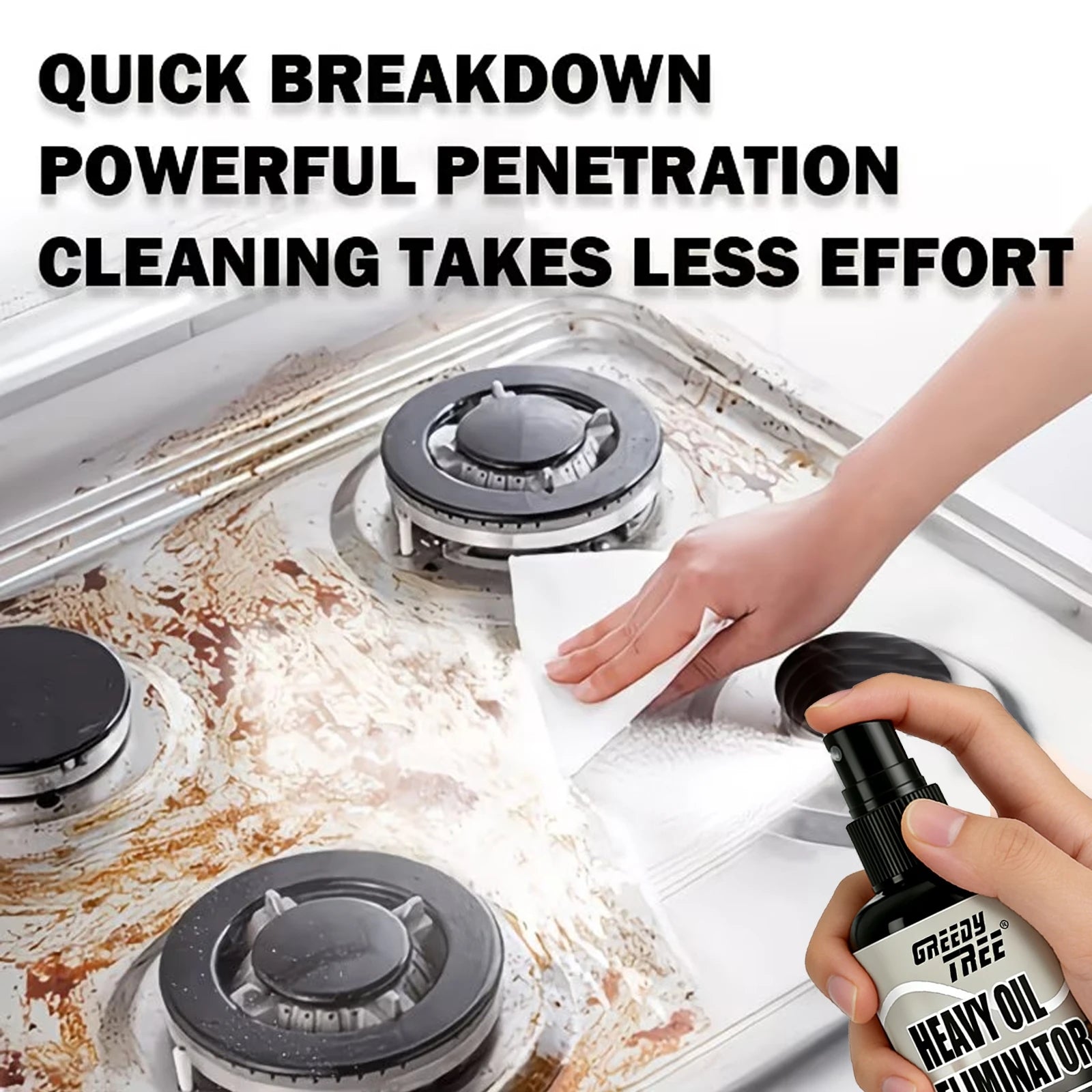 Heavy-Duty Kitchen Degreaser Spray 100ml + Free Sponge Kitchen Degreaser Spray Oasis Select