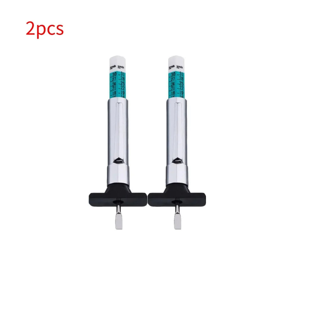 25mm Car Tyre Measuring Pen Universal Tire Tread Pattern Depth Measuring Tool AutomotiveTire Depth Feeler Gauge Tire Ruler Oasis Select 2pcs
