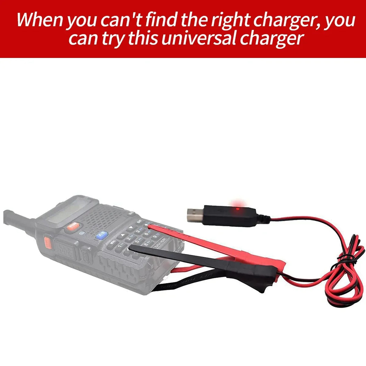 Universal USB Charger Cable for BaoFeng UV-5R UV-82 BF-888S Radio Radio Charger Cable Oasis Select