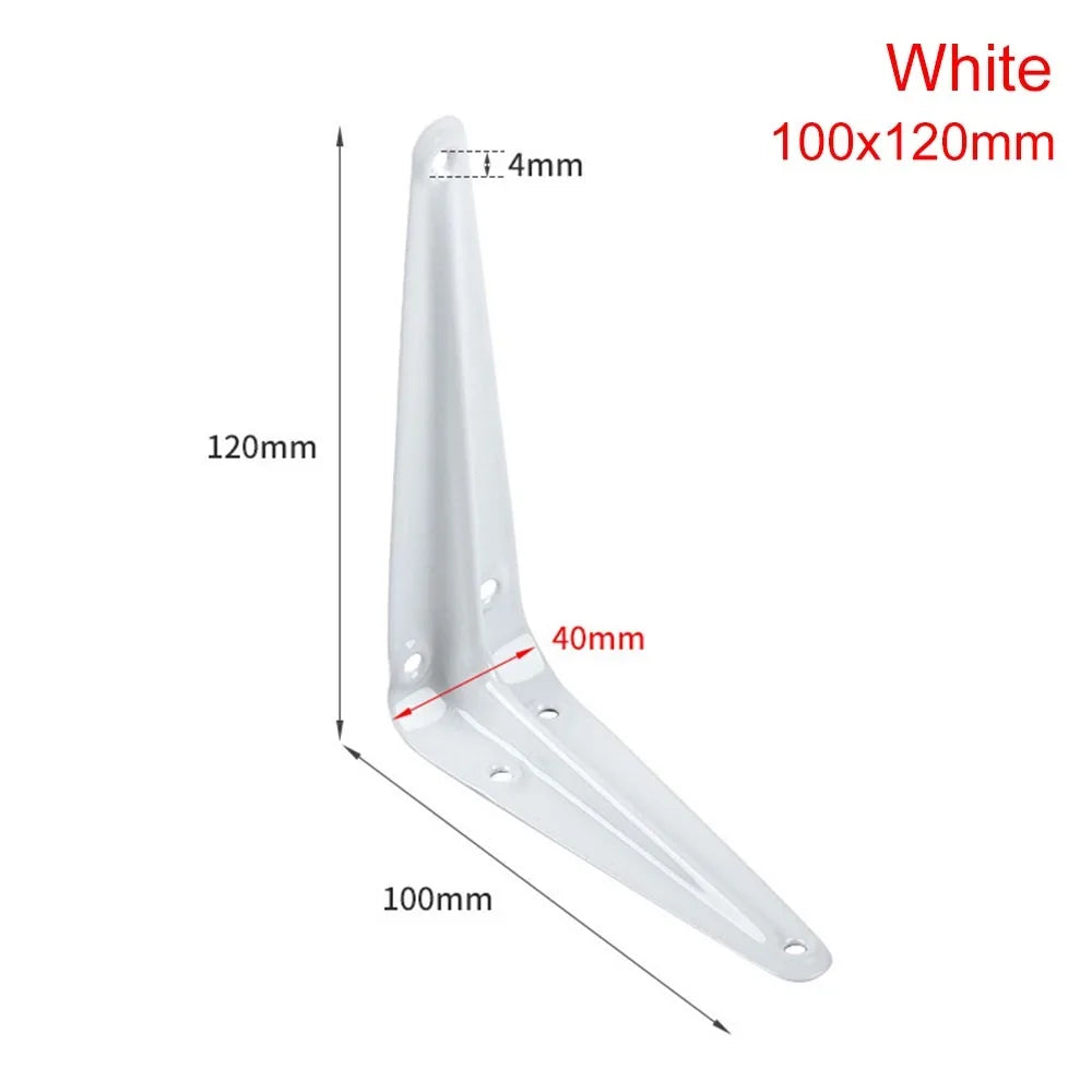 Metal Triangular Wall Bracket L-Shape Corner Shelf Support 4–14"