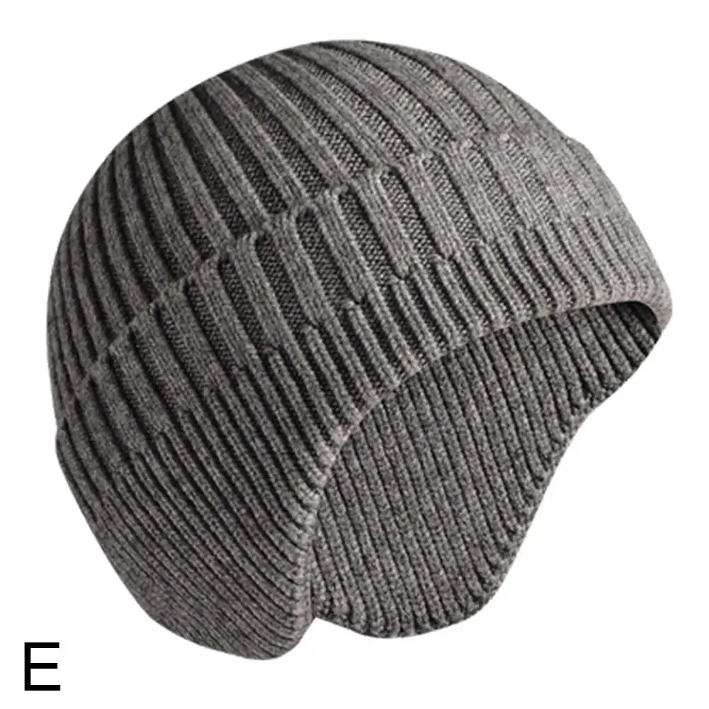 Winter Knit Beanie with Ear Protection – Unisex Cycling Hat Winter Knit Beanie Oasis Select Gray