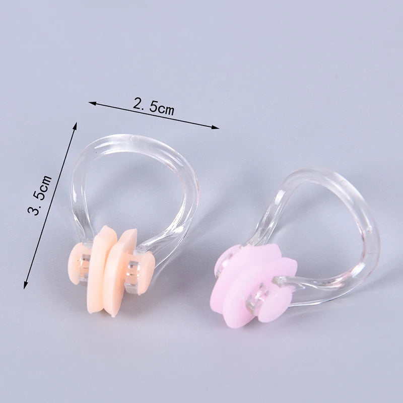 10pcs/lot High Quality Reusable Soft Silicone Swimming Nose Clip Comfortable Diving Surfing Swim Nose Clips For Adults Children Oasis Select