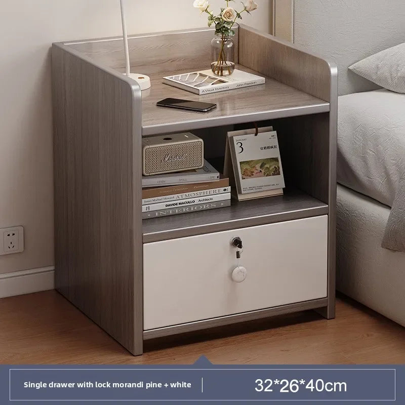 Multi-functional Bedside Table Storage Locker Small Shelf Oasis Select