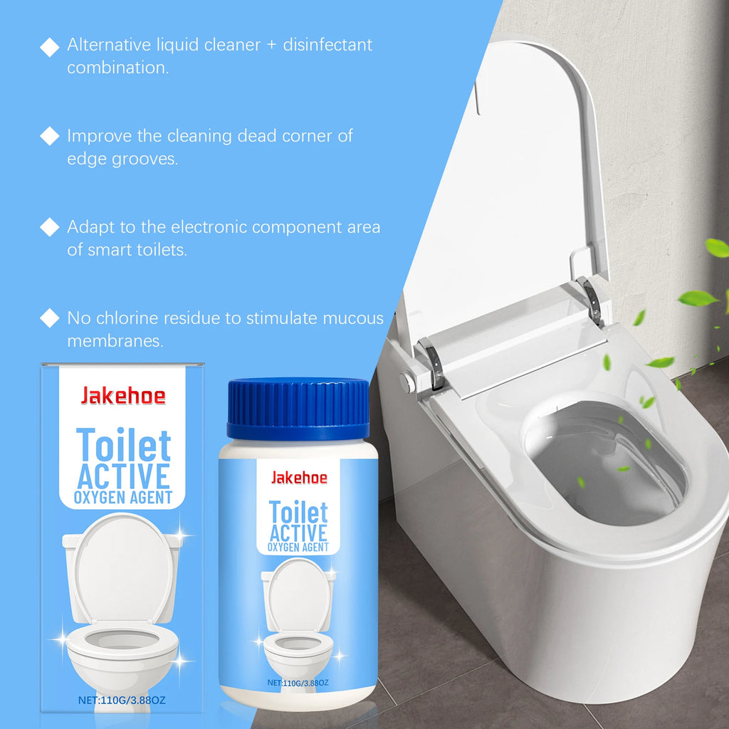 Jakehoe Active Toilet Cleaner Powder Household Toilet Cleaning Odor Removal Scale Removal Cleaning Powder for Household Cleaning Oasis Select