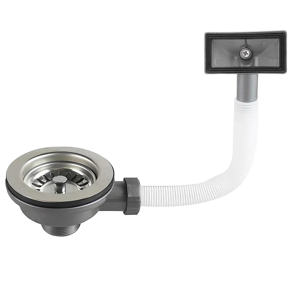 1Pack Sink Drain Fitting Strainer Basket Valve Stainless Steel & Overflow 114mm Household Supplies Bathroom Accessories Oasis Select