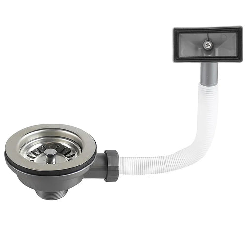 1Pack Sink Drain Fitting Strainer Basket Valve Stainless Steel & Overflow 114mm Household Supplies Bathroom Accessories Oasis Select