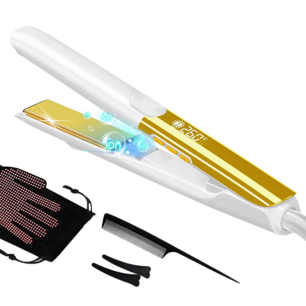 URGGU Plasma Titanium Flat Iron Hair Straightener 500°F