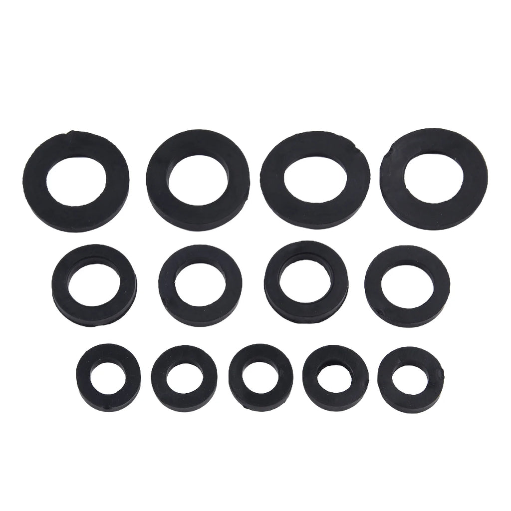 13PCS Mixed Tap Washers Rubber Grommet Bath Sink Basin Shower Seal Drip 3/8" 1/2" 3/4" O-Ring Gasket Seal Accessories Oasis Select 13pcs
