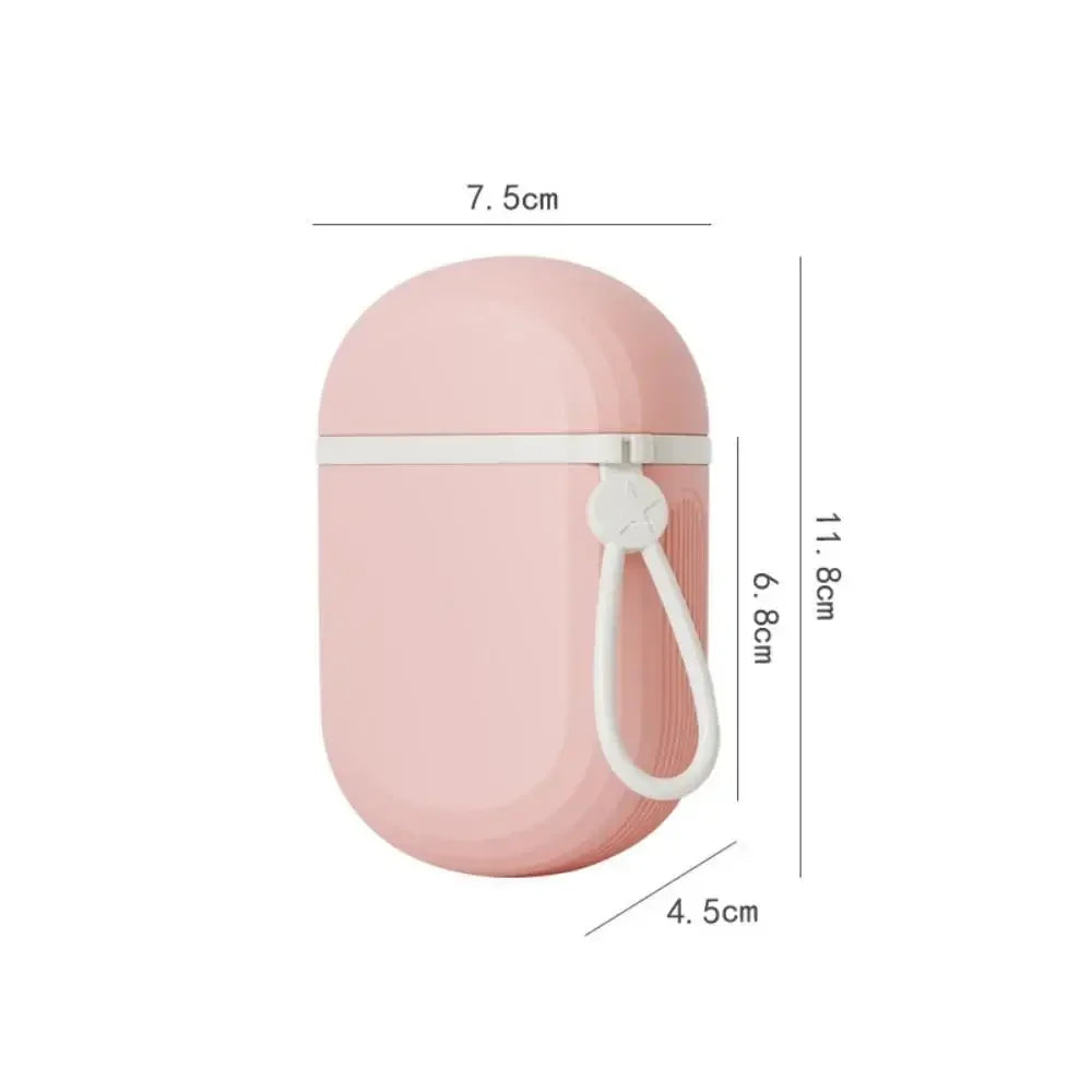 Portable Soap Dish Sealed Storage Box Waterproof Travel Home Bathroom Soap Box Camping Portable Storage Soap Box Oasis Select Handle Pink