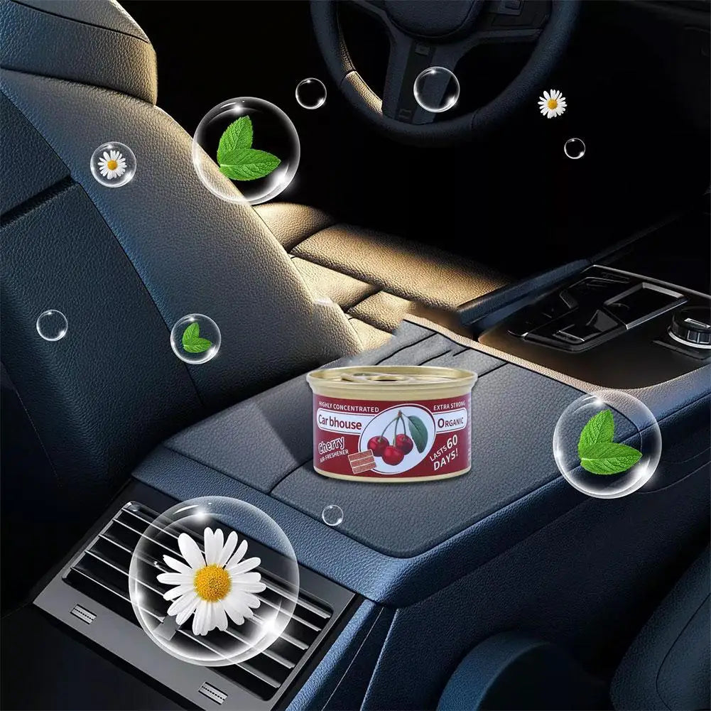 Car Flavoring Car Air Fresheners Perfume Canned Wood Blocks Coffee Flavor Long-Lasting Auto Aromatherapy Car Deodorant Supplies Oasis Select