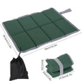 2pcs Durable picnic cushion outdoor portable cushion chair cushion moisture-proof cushion camping cold-proof foldable waterproof Oasis Select 1pc green 39x29cm