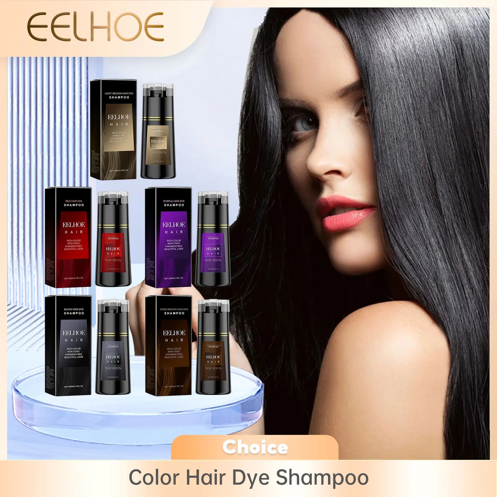 EELHOE Ginseng & Black Sesame Hair Darkening Dye Shampoo Hair Dye Shampoo Oasis Select