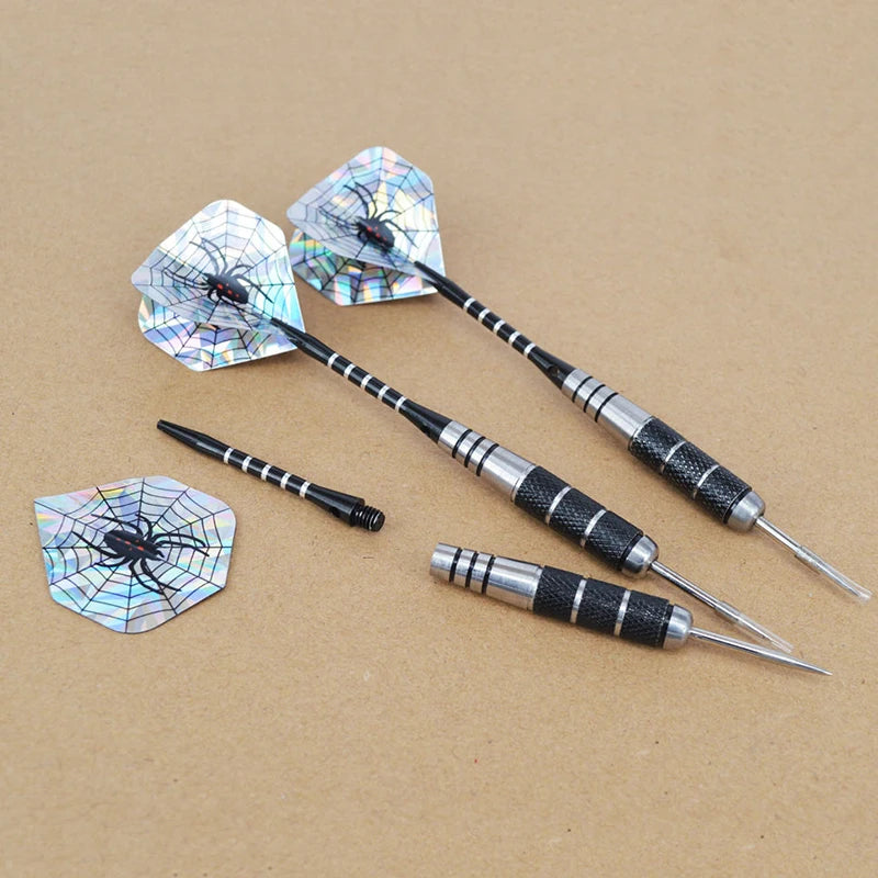 3 Pieces In A Pack 22g Anti-fall Needles Full Metal Darts Set Safety Video Game Darts Indoor Soft Darts Steel Shaft Darts Oasis Select