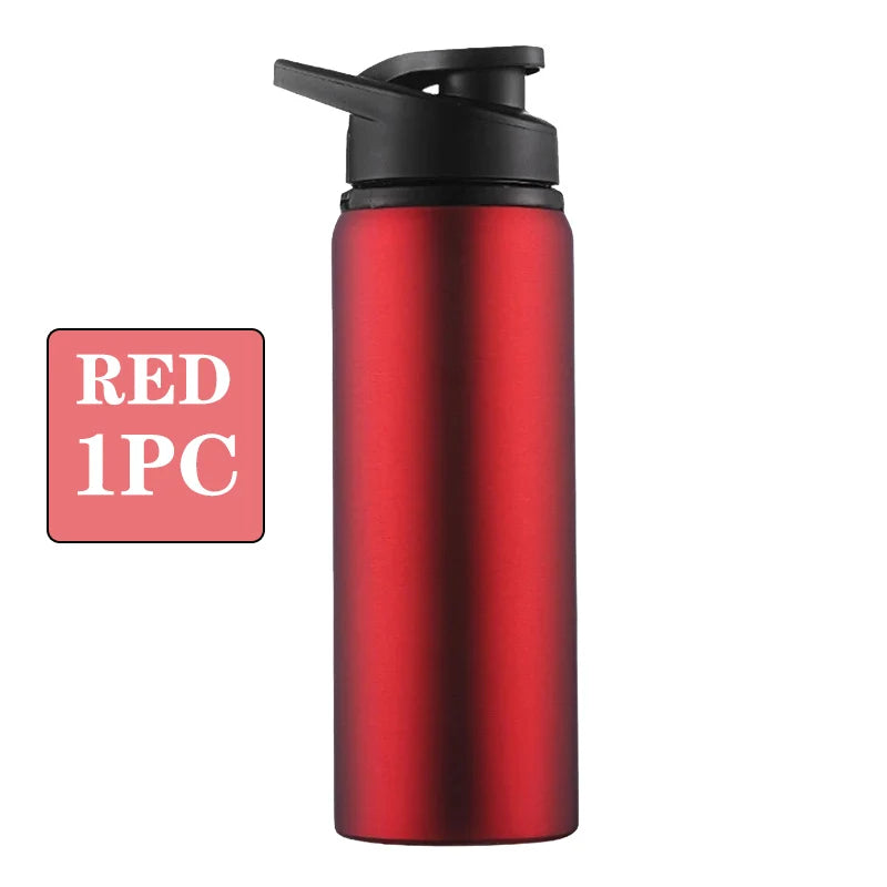 Metal Portable Water Bottle Leakproof Reusable Outdoor Sports Cup for Cycling Hiking Gym Halloween Gift Christmas Gift Travel Oasis Select Red-1PC 600ml
