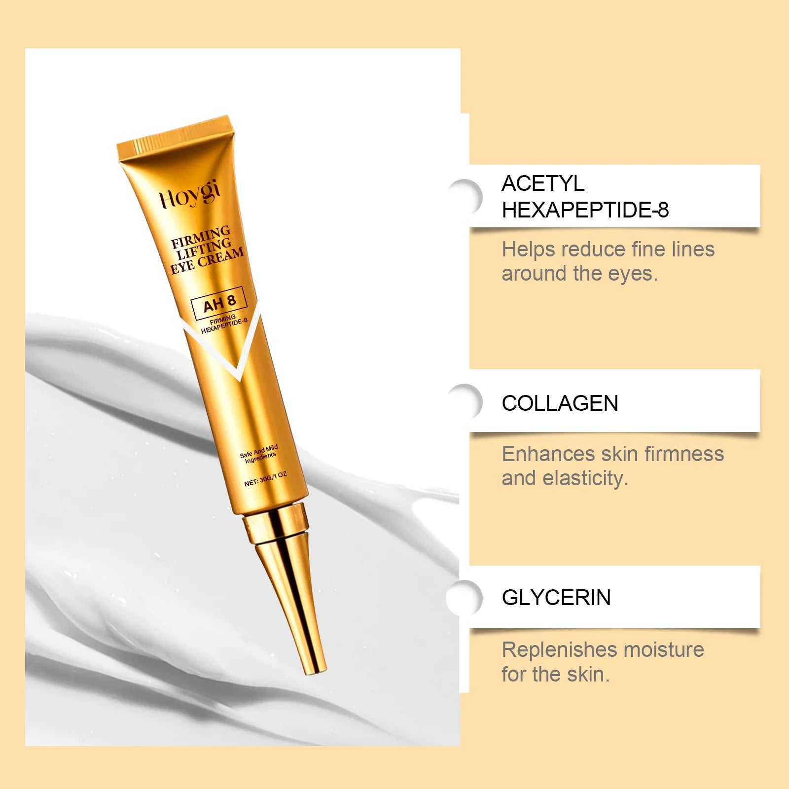 Hoygi Retinol Eye Cream – Dark Circles, Puffiness & Wrinkles Retinol Eye Cream Oasis Select