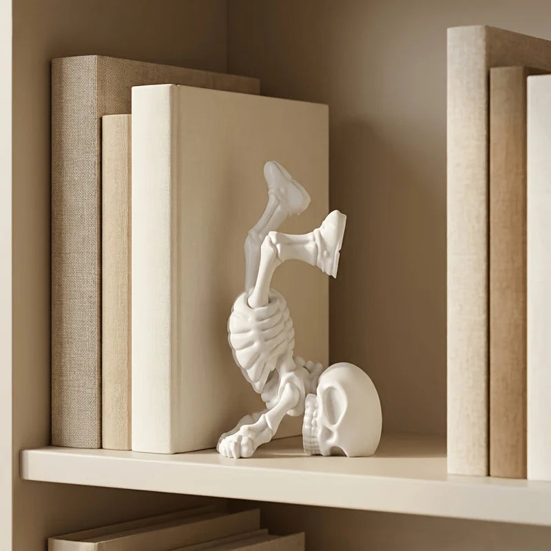Handstand Playful Bone Miniature Figurines 3D Printing Micro Home Decor Ornament for Home Bookshelf Bedroom & Study Desktop Gift Oasis Select