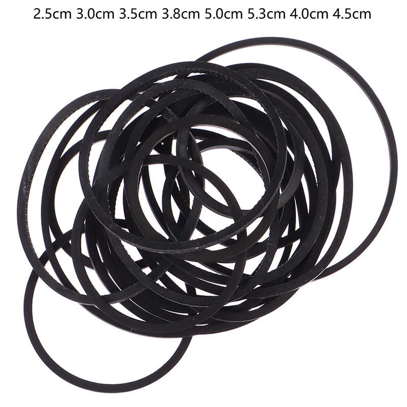 20-Piece Rubber Drive Belt Set for Cassette & CD Players