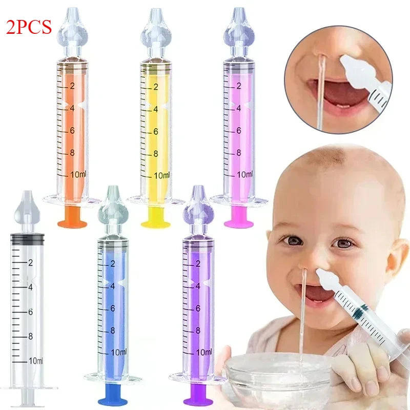 10ML Baby Nasal Aspirator Syringe Baby Nose Cleaner Rhinitis Nasal Washer Irrigator Baby Nose Washing for Children Oasis Select