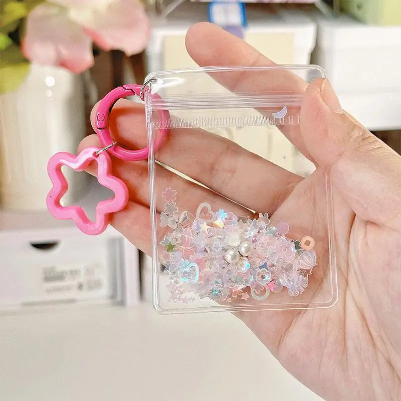 Mini Cartoon Bag Charm Pendant – Glitter Keychain Ornament Bag Charm Keychain Oasis Select Pink