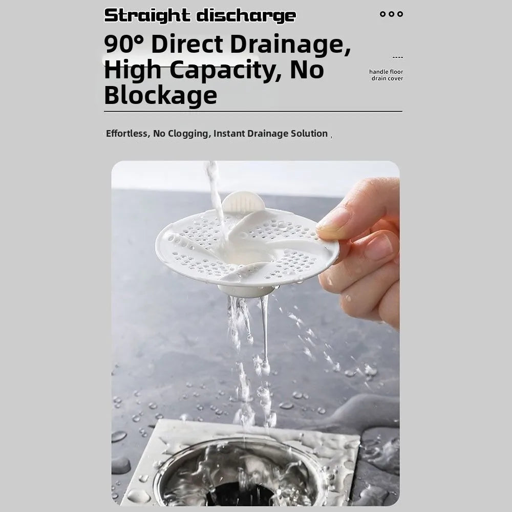 3pcs New Vortex Floor Drain Rotating Bug Proof Hair Collector Mesh Design Anti-Clogging Drain Cover Toilet Area Oasis Select