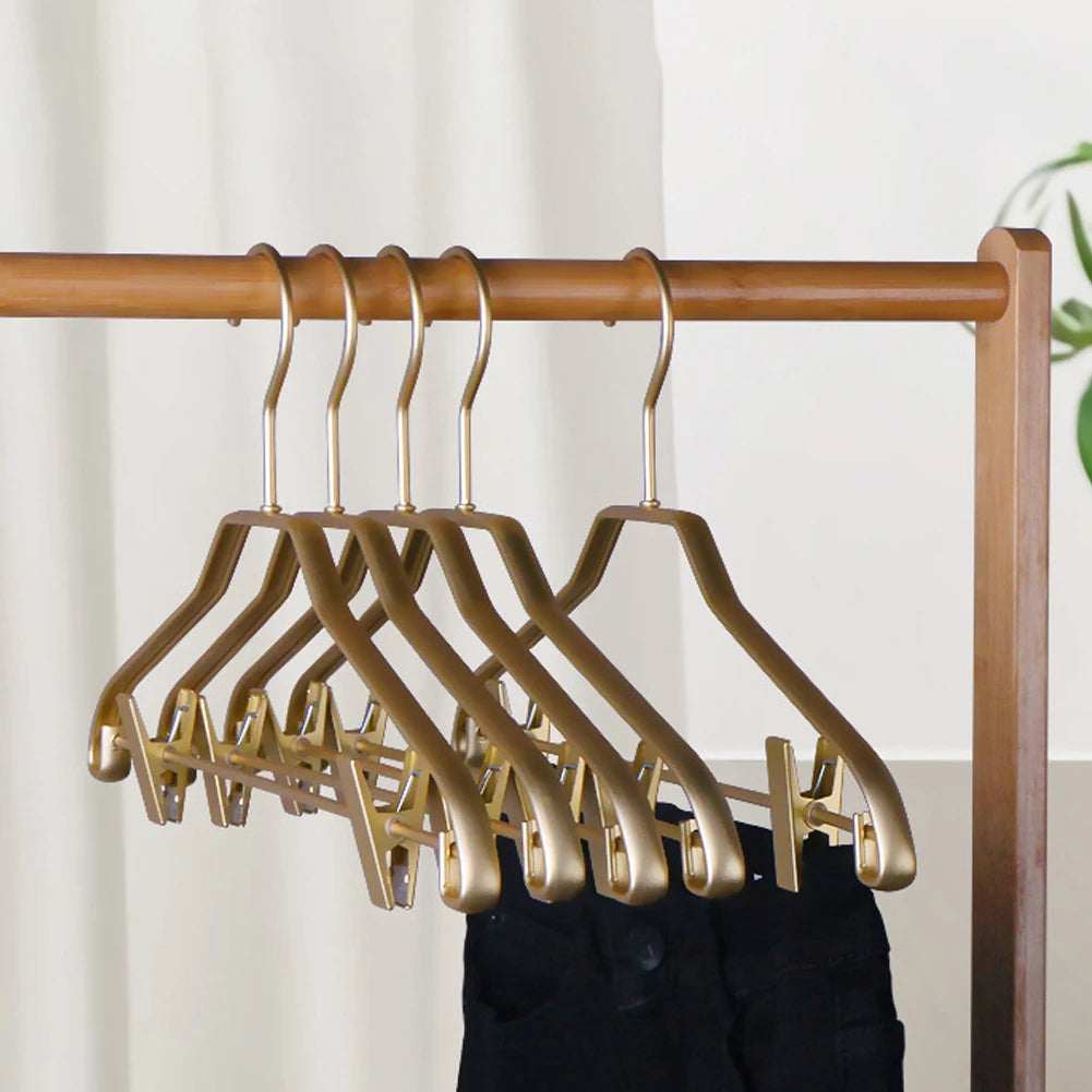 5-Pack Heavy-Duty Aluminum Alloy Coat Hangers | Clothes Rack