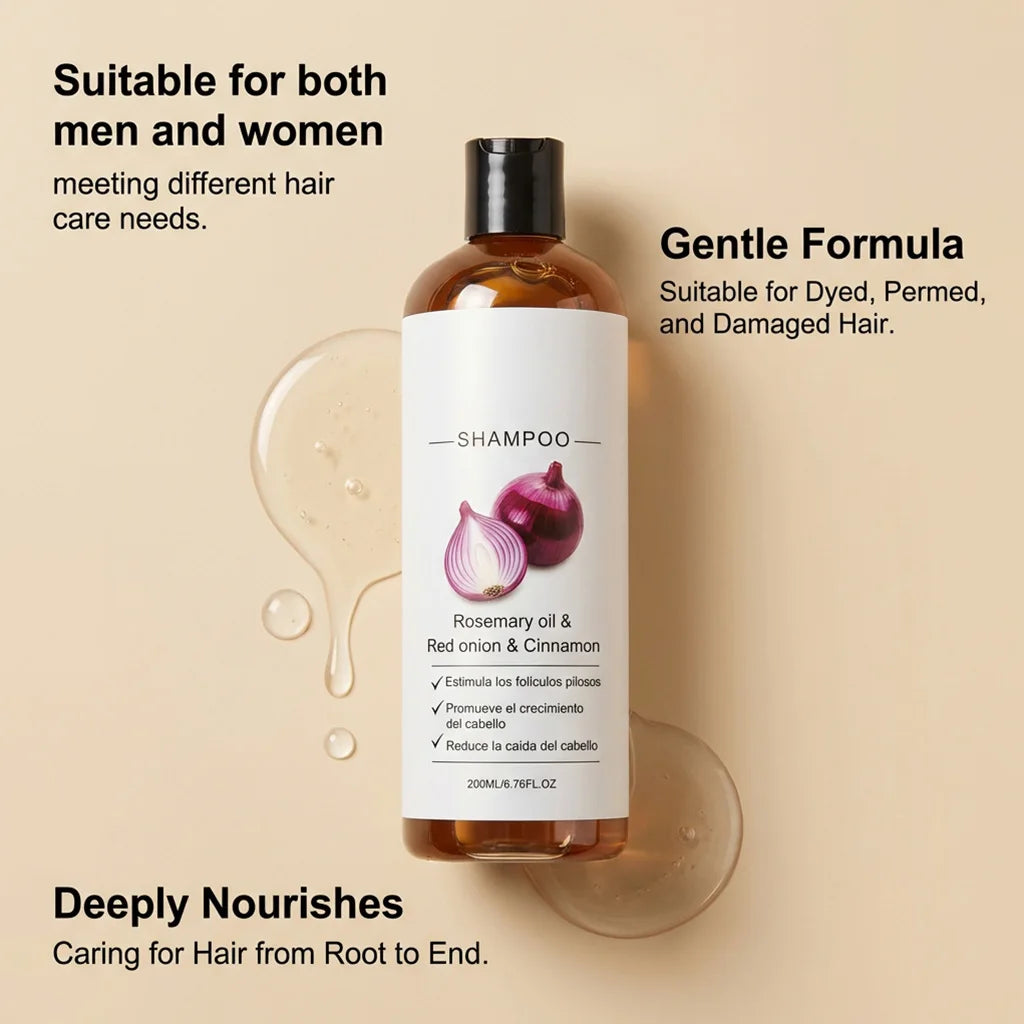 Red Onion & Rosemary Shampoo for Hair Growth & Hair Loss Hair Growth Shampoo Oasis Select