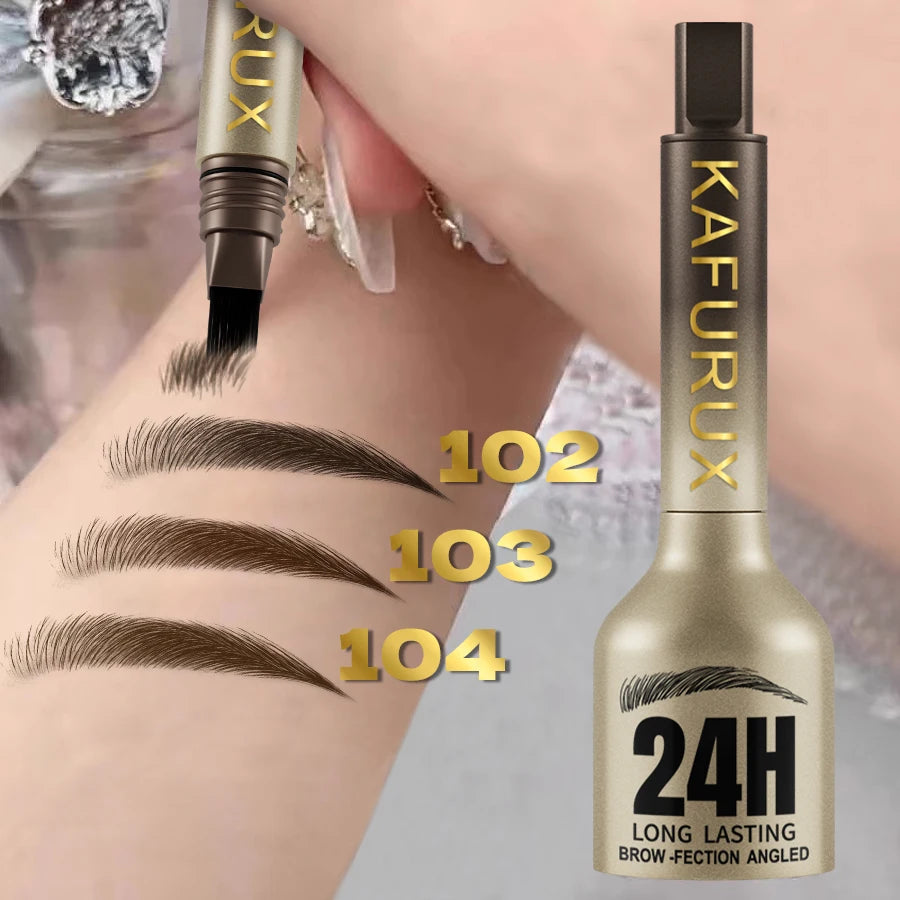 KAFURUX 3D Microblade Eyebrow Dye Cream – Waterproof & Long-Lasting