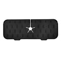 Kitchen Silicone Faucet Absorbent Mat Sink Splash Guard Drain Pad Quick Dry Countertop Protector for Bathroom Kitchen Gadgets Oasis Select Black