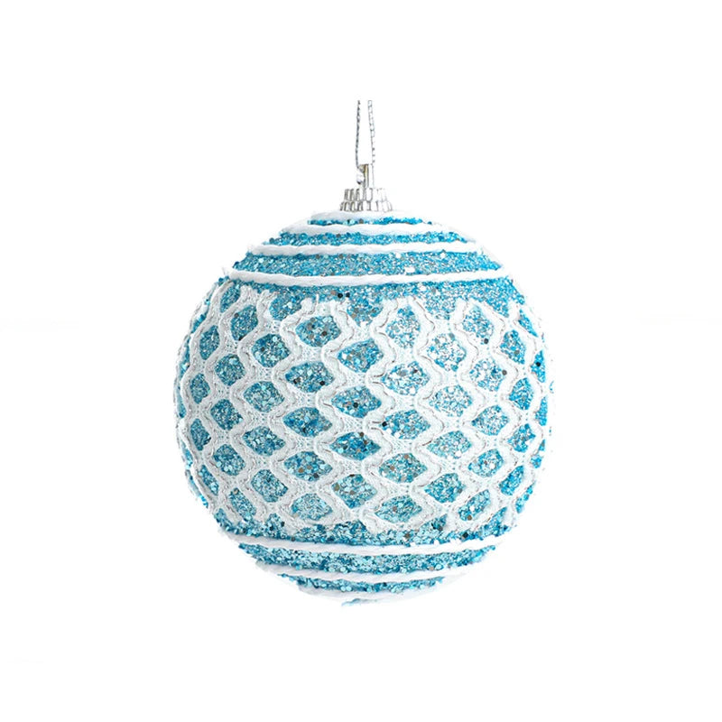8CM Foam Christmas Ball Ornaments – Tree Pendant Decorations