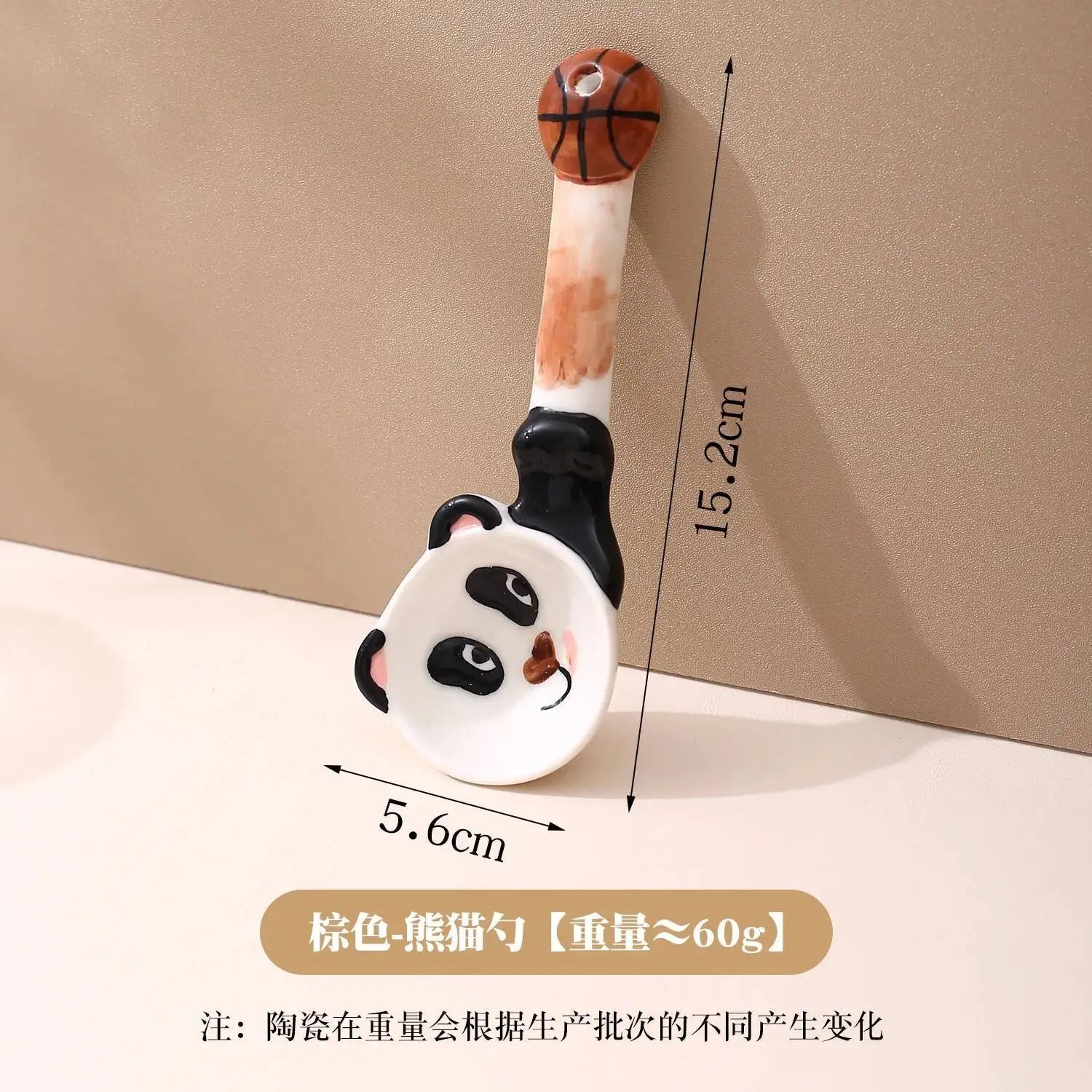 Cartoon Series Long Handle Spoon Shape Spoon Household Ceramic Spoon Irregular Soup Spoon Rice Spoon Dessert Spoon Oasis Select Spoon Single Pack 2