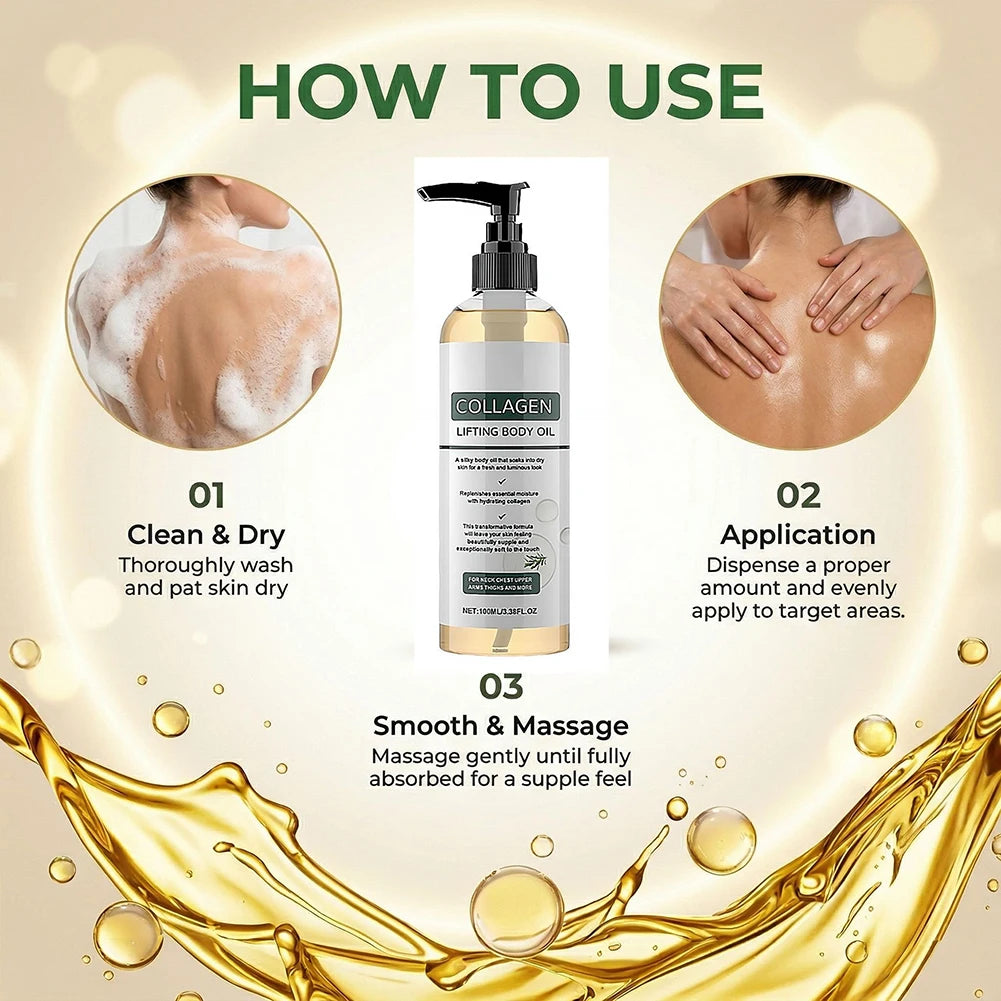 Collagen Lifting Body Oil – Firming, Deep Hydration & Rosemary Firming Body Oil Oasis Select