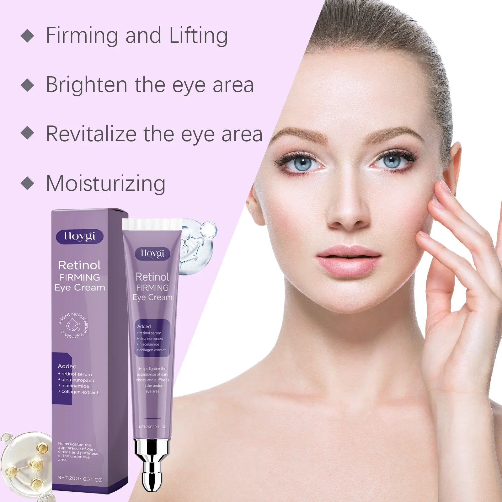 Hoygi Retinol Eye Cream – Dark Circles, Puffiness & Fine Lines Retinol Eye Cream Oasis Select