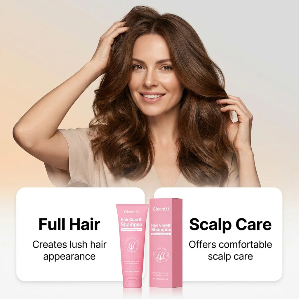 Hair Growth Shampoo Natural Turmeric Formula Strengthen Roots Anti