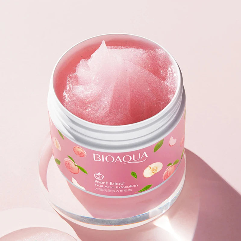 BIOAQUA Honey Peach Face & Body Exfoliating Scrub – 140g Exfoliating Face Scrub Oasis Select