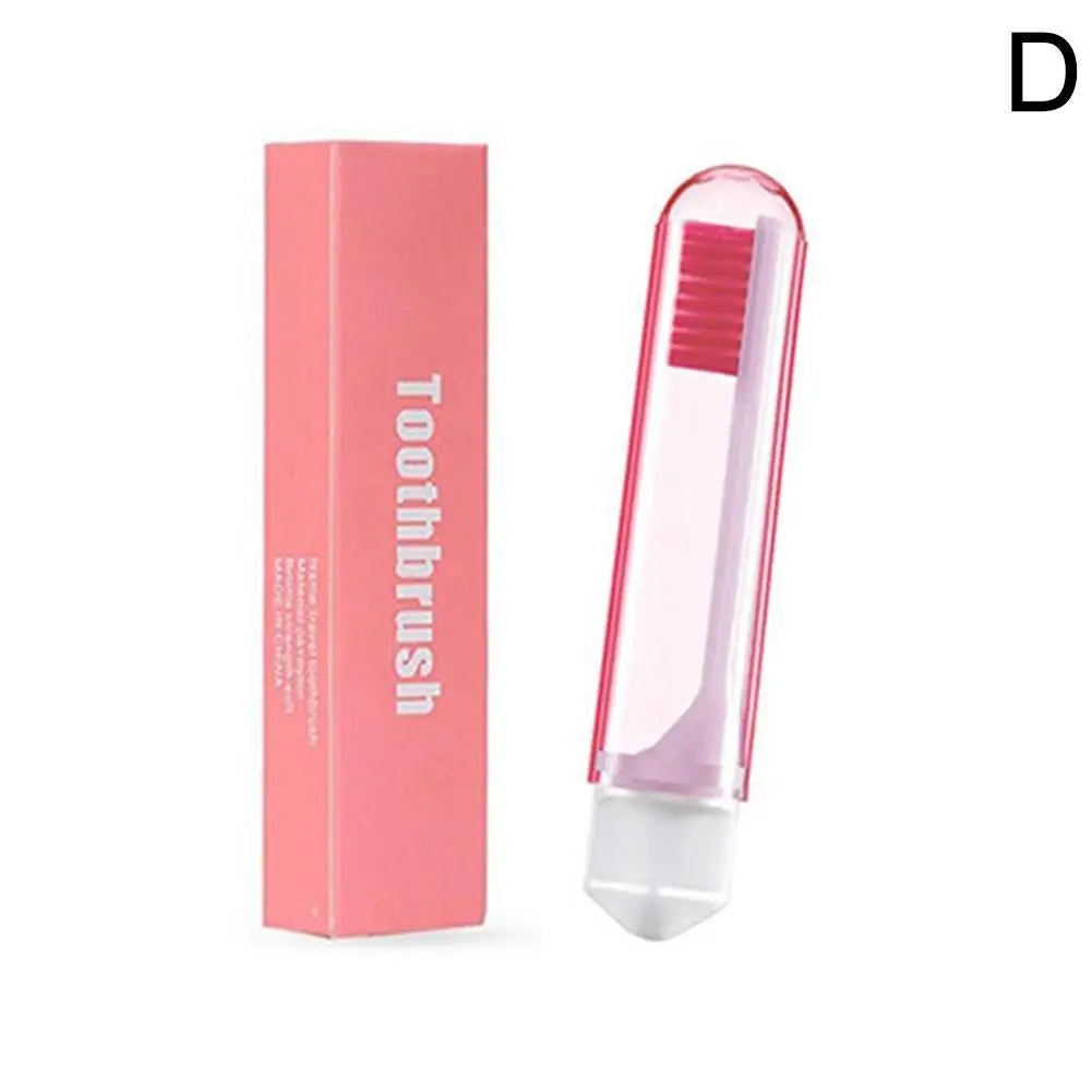 Travel Portable Folding Toothbrush Super Soft Bristle Toothbrush Fold Travel Camping Hiking Outdoor Easy To Take Teethbrush Oasis Select D