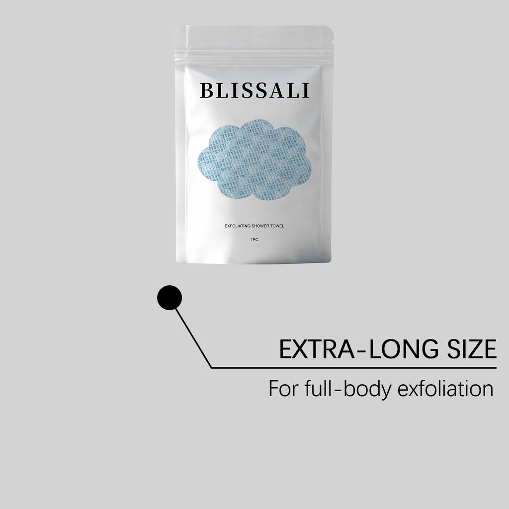 Exfoliating Shower Towel – Back Scrubber & Dead Skin Remover Exfoliating Bath Towel Oasis Select