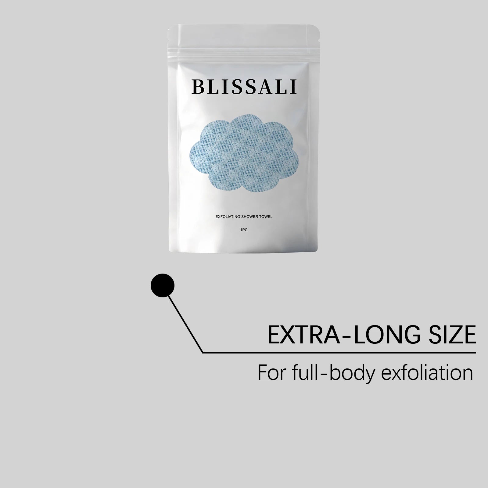 Exfoliating Shower Towel – Back Scrubber & Dead Skin Remover Exfoliating Bath Towel Oasis Select