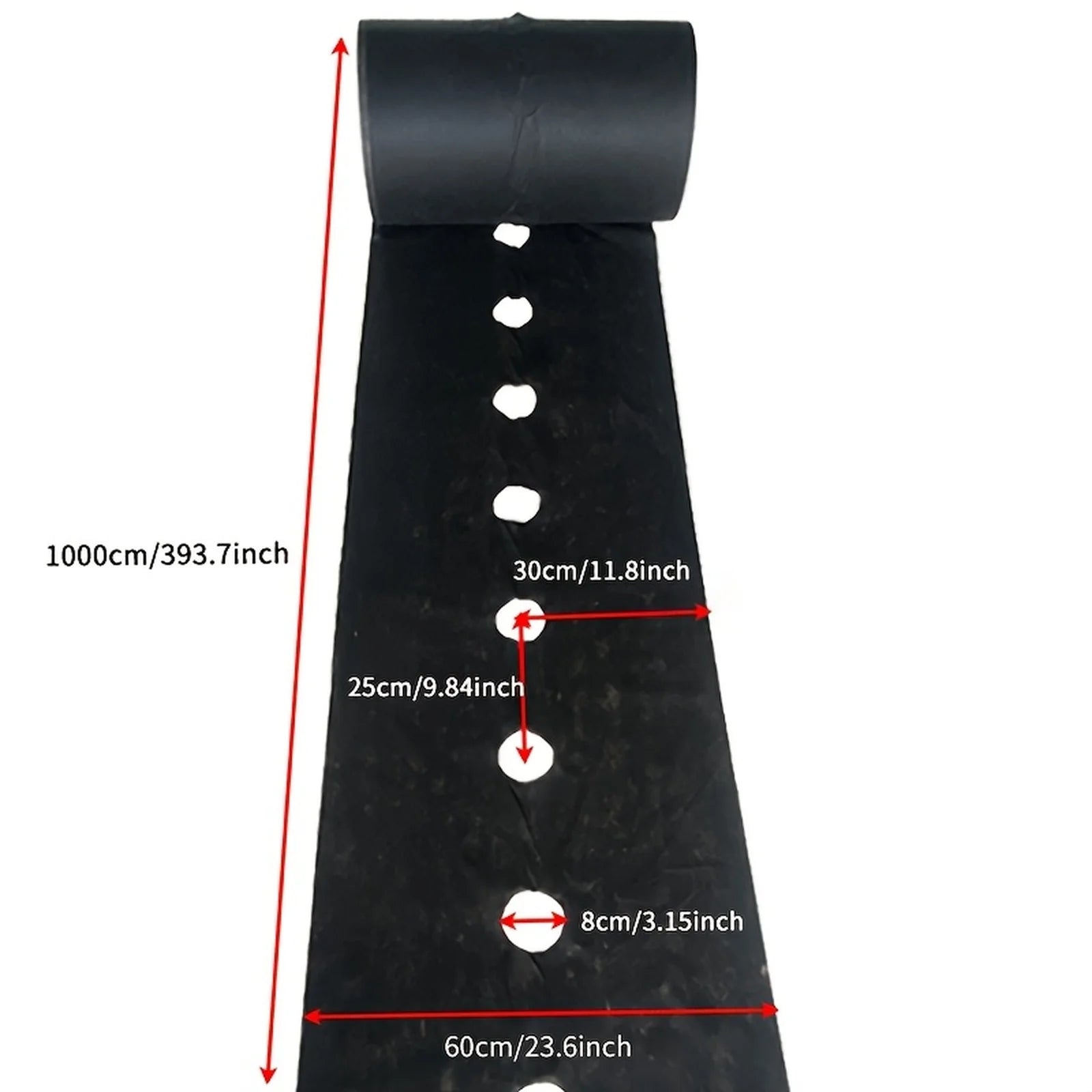 Black Weed Control Cloth with Planting Holes – 60cm x 10m Weed Control Fabric Oasis Select Black