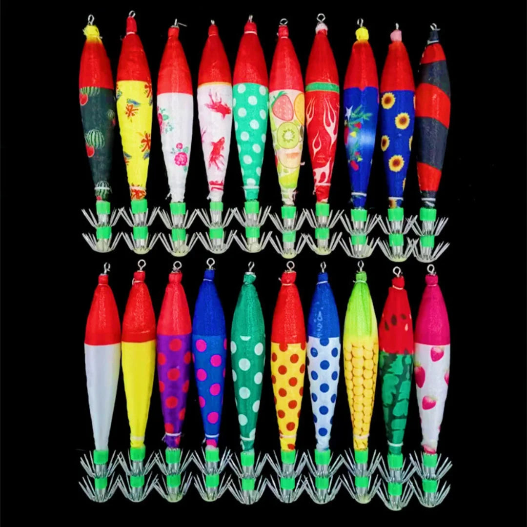 5pcs multi-color strong luminous squid needle 4.0 # octopus hook squid needle lure bait Oasis Select