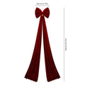Decoration Festive Tree Decoration Christmas Bow Decoration Adorn Tree Or Garland Centerpiece For Festive Table Oasis Select Wine red China Mainland