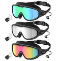 Three-piece design, adult lightweight swimming goggles, non-porous and leak-proof with adjustable headband Oasis Select D